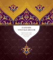 وکتور تصویر سنتی زینتی و اسلیمی تذهیب طلایی7