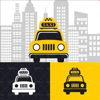 وکتور بروشو تاکسی کتور آرم تاکسی تلفنی وکتور تاکسی زرد2