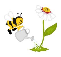 وکتور زنبور عسل وکتور گل وکتور آب پاش