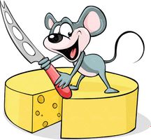 وکتور موش وکتور چاقو وکتور قالب پنیر