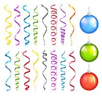 وکتور کاغذ رنگی وکتور شادی وکتور روبان رنگی2