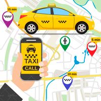 وکتور تاکسی تلفنی وکتور آژانس وکتور نقشه شهری