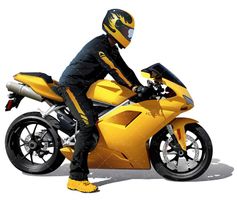 وکتور موتور سیکلت مسابقه وکتور موتور زرد