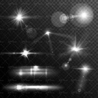 وکتور جلوه نور وکتور ستاره نورانی وکتور تابش نور1
