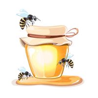 وکتور شیشه عسل وکتور زنبور عسل وکتور زنبور1