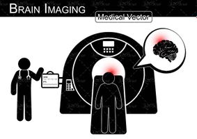 وکتور پزشکی وکتور عکس مغز انسان وکتور ام آر آی