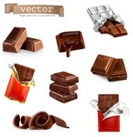 وکتور شکلات کاکائویی وکتور شکلات تلخ وکتور شکلات تخته ای2