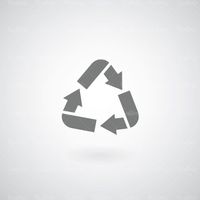 وکتور علامت بازیافت وکتور آرم زباله قابل بازیافت