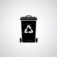 وکتور سطل زباله وکتور سطل آشغال