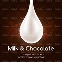 وکتور قطره شیر وکتور شیر شکلات