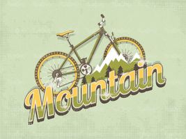 وکتور لوگو دوچرخه سواری وکتور ورزش کوهستان