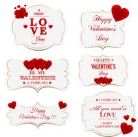 وکتور لبیل عشق وکتور برچسب love