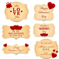 وکتور لبیل عشق وکتور برچسب love