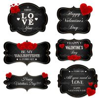 وکتور لبیل عشق وکتور برچسب love