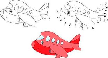 وکتور نقاشی هواپیما وکتور هواپیما کارتونی
