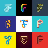 وکتور لوگو روبانی وکتور لوگو حروف