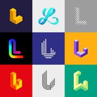 وکتور لوگو روبانی وکتور لوگو حروف