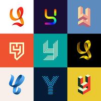 وکتور لوگو روبانی وکتور لوگو حروف