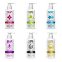 وکتور لوازم آرایشی وکتور صابون مایع