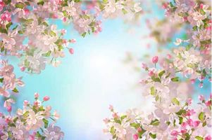 وکتور حاشیه گل طبیعی وکتور حاشیه شکوفه