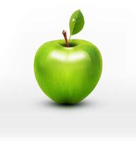 وکتور سیب سبز وکتور آب میوه طبیعی
