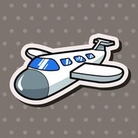 وکتور هواپیمای کارتونی وکتور انیمیشن هواپیما