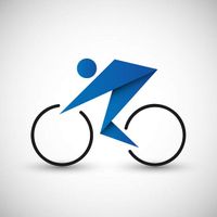 وکتور دوچرخه سواری وکتور ورزش