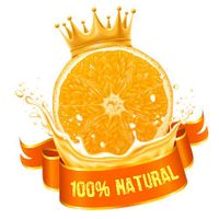 وکتور آبمیوه طبیعی پرتقال