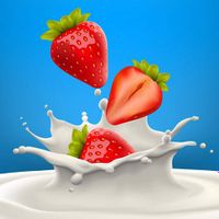 وکتور شیر طعم دار وکتور مخلوط شیر و میوه