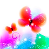 پس زمینه بک گراند آبرنگ گل و بوته