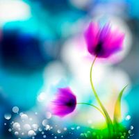 پس زمینه بک گراند آبرنگ گل و بوته