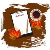 وکتور autumn background وکتور بکگراند