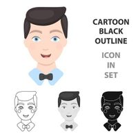 وکتور چهره پسر وکتور مدل موی مردانه