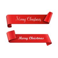 وکتور روبان قرمز وکتور لیبل گرافیکی