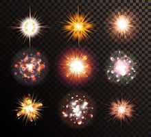 وکتور افکت نور رنگی وکتور تابش نور