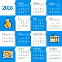 وکتور طرح گرافیکی تقویم وکتور calendar