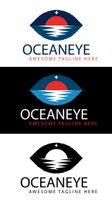 وکتور لوگو چشم و اقیانوس