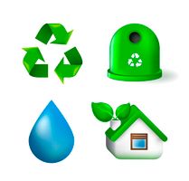 وکتور علامت بازیافت وکتور حفظ محیط زیست