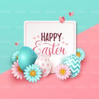 وکتور تخم مرغ رنگی