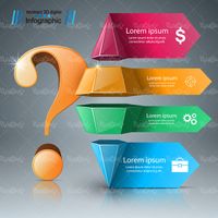 Infographic 3D vector