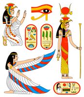 وکتور لباس مصری