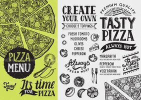 وکتور منوی رستوران