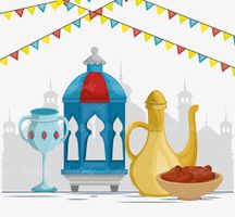 وکتور ماه رمضان