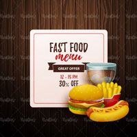 Fast food vector
