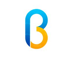 Vector logo letter b