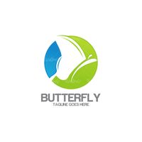 Vector Logo Butterfly