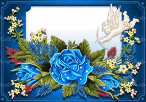 وکتور حاشیه گل