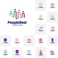 وکتور لوگو مردم