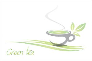 وکتور چای سبز
