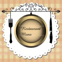 Vector restaurant menu